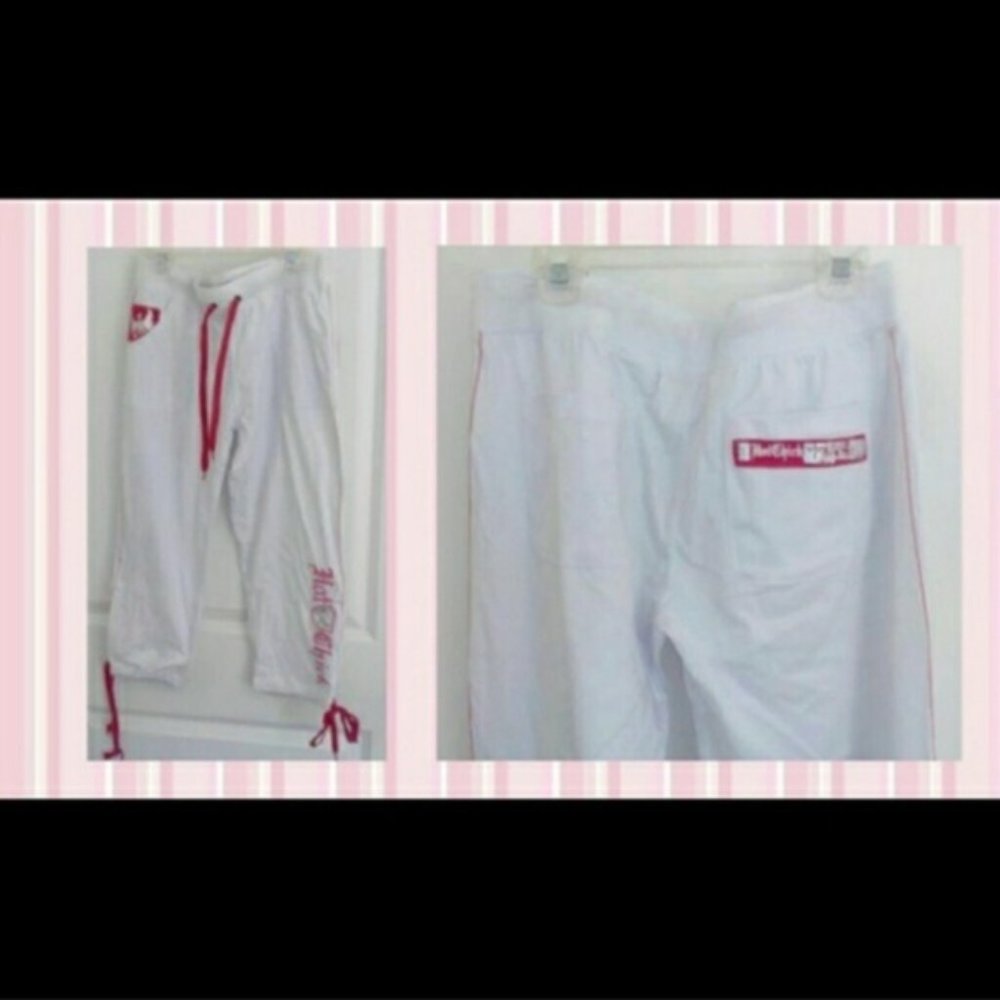 Sale White pink tie off capri "baseball style" - Picture 8 of 13